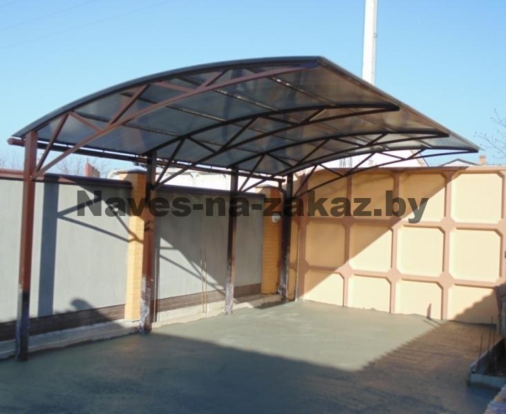 Навес консольный 4 на 6,3 в Гродно и области Навес консольный 4 на 6,3