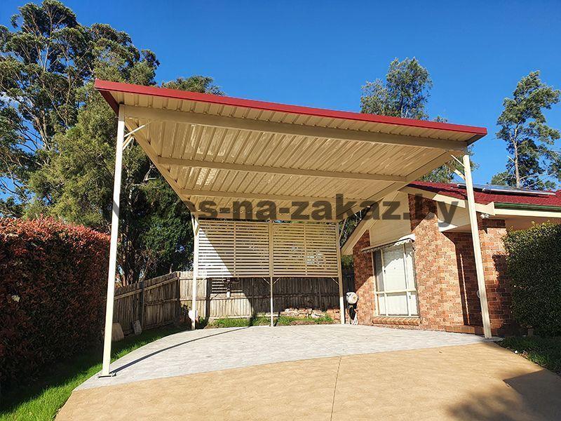 Навес для 2 машин 6 на 6 в Гродно и области Навес для 2 машин 6 на 6