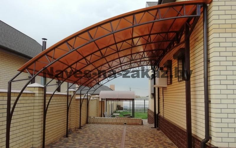 Боковой навес к дому 4м на 6м в Гродно и области Боковой навес к дому 4м на 6м