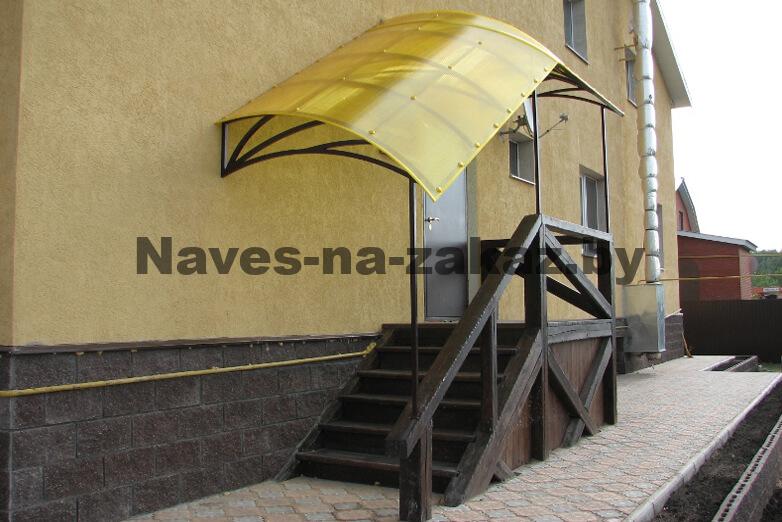 Металлический козырек над крыльцом №123 в Гродно и области Металлический козырек над крыльцом №123