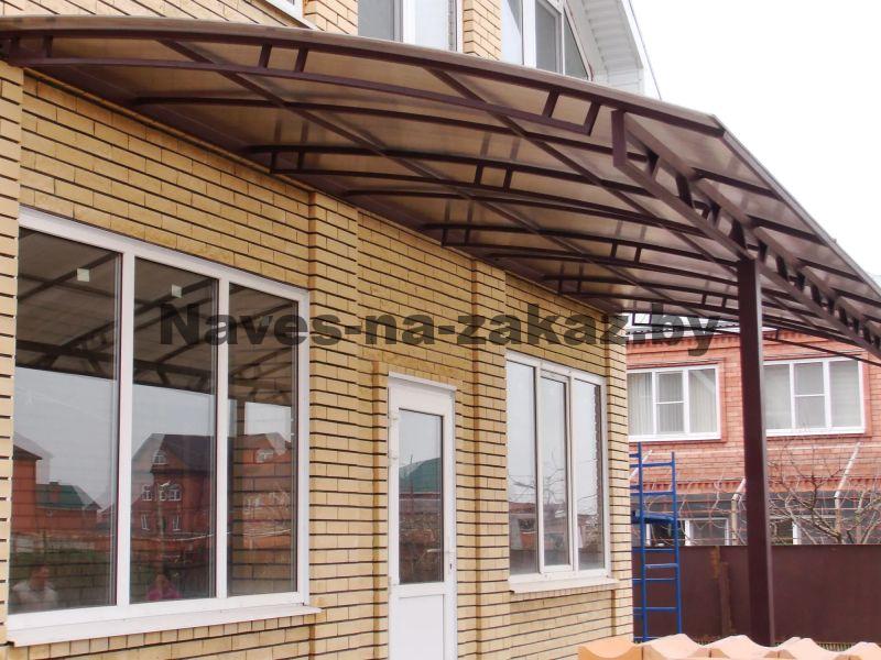 Навес пристроенный к дому 4 на 2 в Гродно и области Навес пристроенный к дому 4 на 2